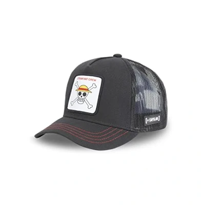 Imagen de Capslab Straw Hat Crew One Piece black Trucker Cap Size