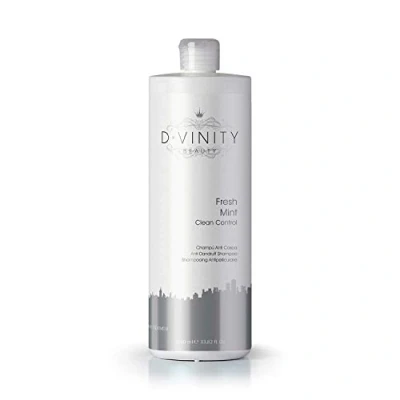 Imagen de D.VINITY Fresh Mint Champú Anticaspa, Reduce la Descamación, Elimina el Picor y exceso de Sebo, Acción Antibacteriana, Pelo Limpio, Saneado Equilibrado, pH Neutro (1000 ml)