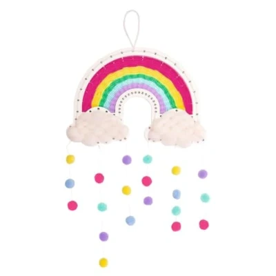 Imagen de moses. Diversión de manualidades para tejer arco iris, amplio juego principiantes, kit con instrucciones paso a y marco madera, aprender niños