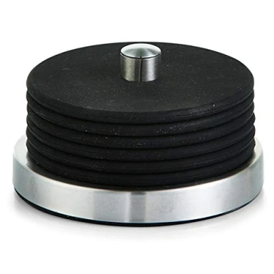 Imagen de Zeller 27224 Set de Posa Vasos, Acero Inoxidable, Negro, 10x10x6 cm, 7 Unidades