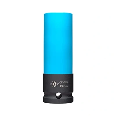 Imagen de Vaso de impacto 19 mm con protector para llantas aluminio atornillador WIESEMANN 1893 0,5&quot; I 80348
