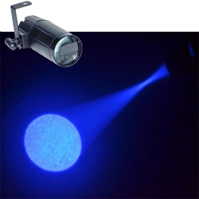 Imagen de Mini 3 W luz LED de color azul pinspot lámpara fuerte foco fiesta hogar bar KTV DJ escenario iluminación M02 U