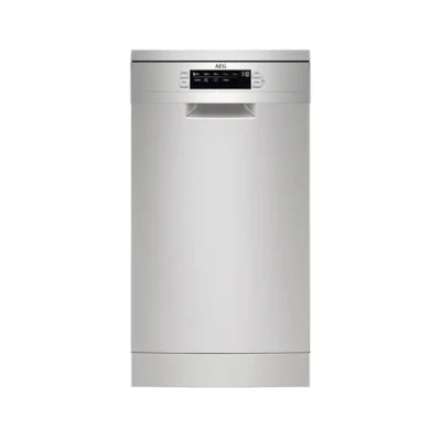 Imagen de Lavavajillas AEG FFB62427ZM, 9 servicios, programas, 45 cm, Brazo aspersor doble, Inox