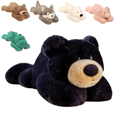 Imagen de E ALLDIR Weighted Anxiety Stuffed Animal, Dinosaur Plush Toy Throw PillowWeighted Plushie Cute Soft Stufed Animal Plushies Doll Pillow for Fans Collectible Kids Surprise Gift