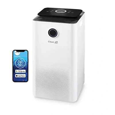 Imagen de Clean Air Optima CA 704 Smart con control de aplicación Deshumidificador y purificador aire, capacidad deshumidificación hasta 10 litros/día, tecnología filtro 5 veces HEPA,