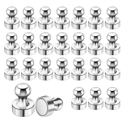 Imagen de 24 Piezas Imanes Potentes,Manes Neodimio con Caja de Almacenamiento, 12X16mm Pequeños Neodimio,Mini Imán para pizarras Blancas, tablones anuncios y neveras
