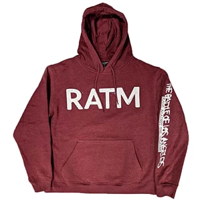 Imagen de Rage Against The Machine Sudadera con capucha Battle 99 Oficial Unisex Marroon, Marrón, L