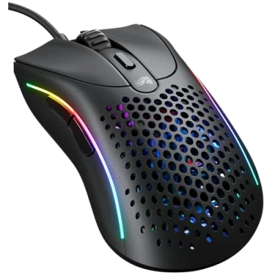 Imagen de Glorious Gaming Model D 2 Ratón con Cable ergonómico, superligero 58 g, Sensor óptico 26K, 6 Botones programables, 80 Millones de clics, FPS, MMO, MOBA, Battle Royale Negro Mate