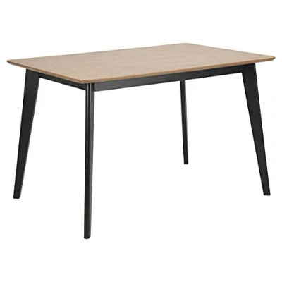 Imagen de AC Design Furniture Roxanne Mesa de Comedor, Oak, Natural, L: 120 x B: 80 H: 76 cm, 4 Unidades