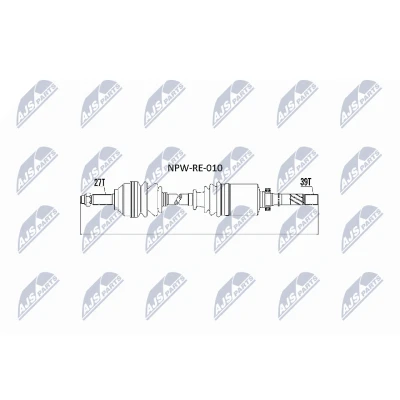 Imagen de Semi eje NTY NPW RE 010