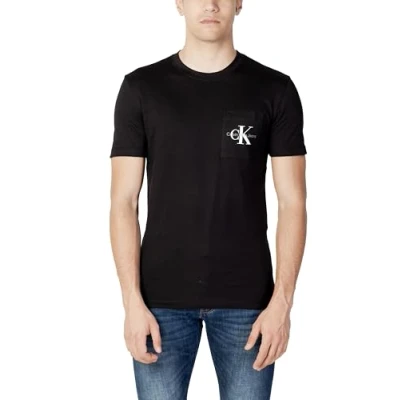 Imagen de Calvin Klein Jeans CORE Monogram Pocket Camiseta estampada, Hombre, Talla: XXL, Black