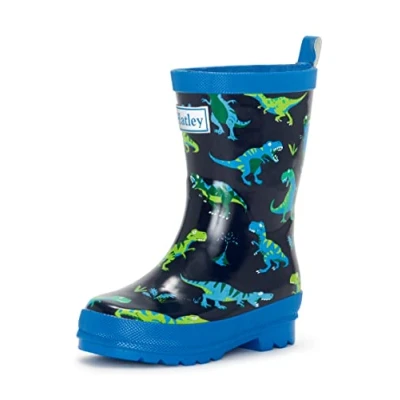 Imagen de Hatley Regenstiefel Printed Wellington Rain Boot, Botas de Lluvia Bebé Niños, Tyrannosaurus Rex Sharptooth Rex, 20 EU