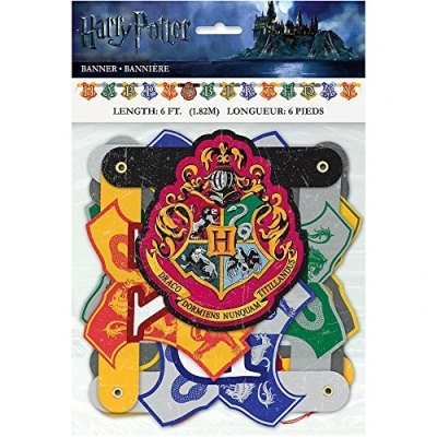 Imagen de Unique Happy Birthday Letter Banner Pc. Warner Bros Cartel de letras feliz cumpleaños Harry Potter 1 unidad, color colorido, talla estándar (59080)