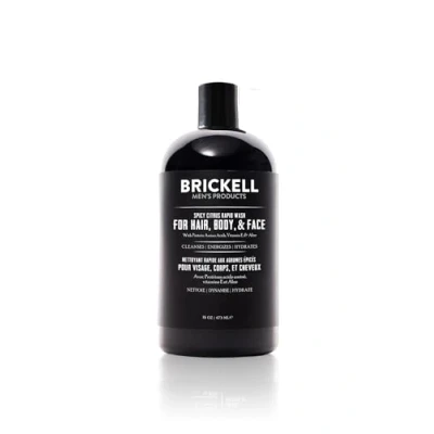 Imagen de Brickell Men&#039;s Products Gel de Ducha Todo en Uno Limpiador Corporal 3 1 Natural y Orgánico para Hombres (Aroma Cítricos Especias) 473 ml