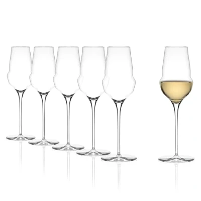 Imagen de Stölzle Lausitz copas de champán Cocoon/Elegantes Juego 6 piezas/Copas cristal/vasos aperitivo/copas Prosecco extravagantes/copas