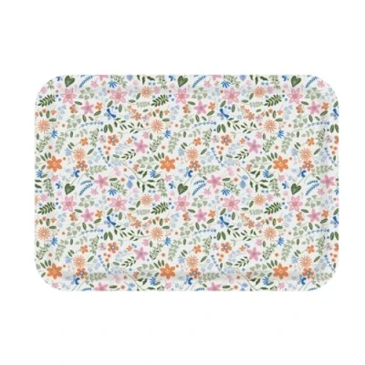 Imagen de Versa Bandeja Polietileno RPET Flores 27 x 2,2 38 cm