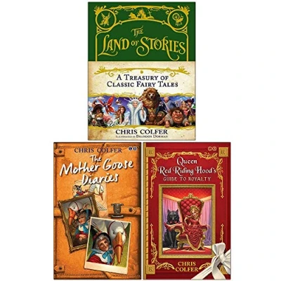 Imagen de Chris Colfer The Land of Stories 3 Books Collection Set (The A Treasury Classic Fairy Tales, Mother Goose Diaries, Queen Red Riding Hood&#039;s Guide to Royalty)