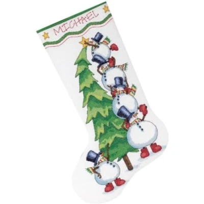 Imagen de Dimensions Kit de Cuadro Punto Cruz, diseño árbol Navidad