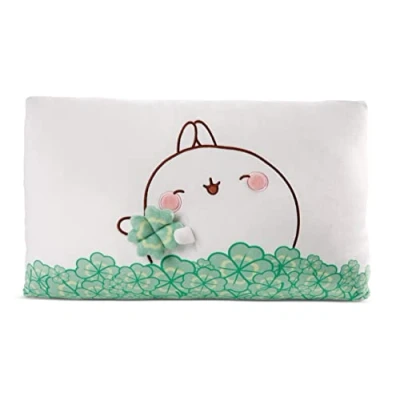 Imagen de NICI Cojín Rectangular Molang con trébol 43x25cm