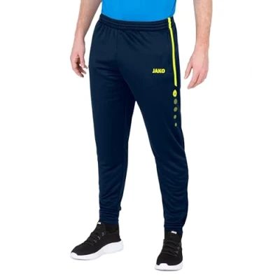 Imagen de JAKO Trainingshose Active Pantalones de Entrenamiento, Unisex niños, Azul Marino/Amarillo NeÃƒ3n, 128