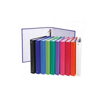 Imagen de Carpeta de 4 anillas 30mm redondas exacompta a4 carton forrado colores surtidos