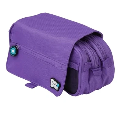 Imagen de Grafoplás Triple, Estuche Escolar 3 Compartimentos Con Solapa Niños Unisex, Violeta, 23 Cm