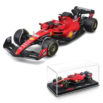 Imagen de Ferrari SF 23 Charles Leclerc Nº 16 Temporada 2023 Fórmula 1 F1 escala 1/24 cm Modelo Coche DieCast BBurago 18 26808