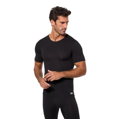 Imagen de Abanderado Camiseta manga corta cuello redondo Térmico Termaltech Hombre x1, Negro, L