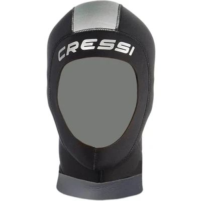 Imagen de Cressi Castoro Plus Capucha de Buceo, Hombre, Negro/Gris, M (3 4)