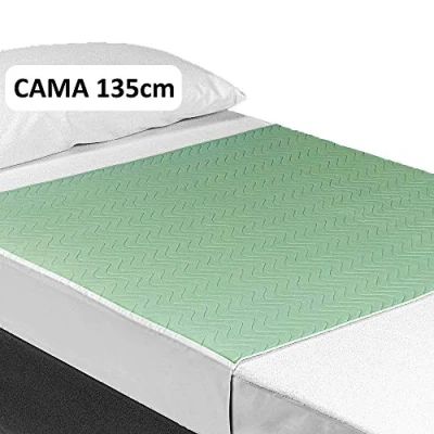 Imagen de OrtoPrime Empapador Cama Adulto Lavable 135cm Absorción 3,15 litros m2 Empapadores Geriátricos Más de 200 Lavados Protector Reutilizable con Alas