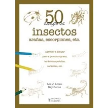 Imagen de 50 dibujos de insectos, arañas, escorpiones, etc.