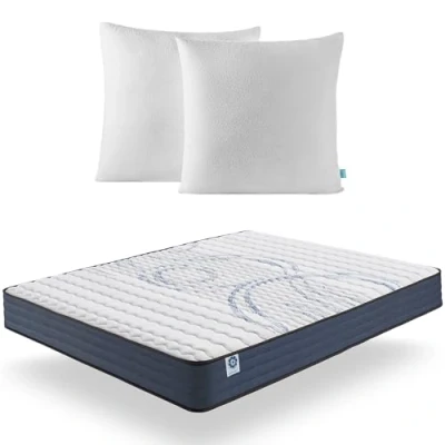 Imagen de Naturalex Colchón Viscoelástico 135x190 cm Altura 21 PerfectDream Espuma Ultra Transpirable MemoFeel V30 + Blue Látex Semifirme Máximo Comfort Hipoalergénico Reversible
