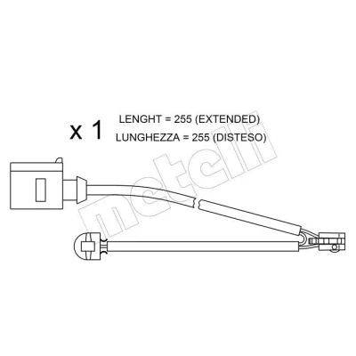 Imagen de TRUSTING SU.218 Sensor de Desgaste Pastillas Frenos PORSCHE: Cayenne, VOLKSWAGEN: Touareg I, AUDI: Q7