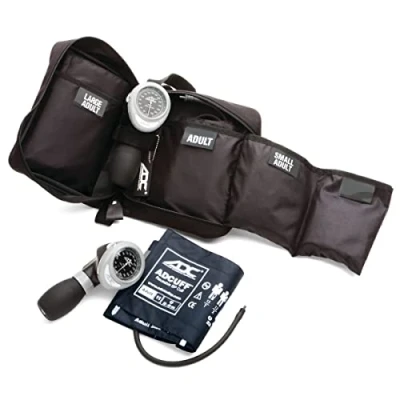 Imagen de ADC Diagnostix Multikuf 731 Kit para técnicos de emergencias médicas formado por 3 brazaletes y esfigmomanómetro aneroide mano profesional