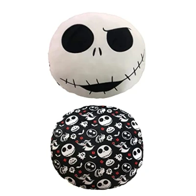 Imagen de Nemesis Now Cojín de Pesadilla Antes Navidad 40 cm, poliéster, diseño Jack Skellington, lujosamente Suave, Producto Oficial