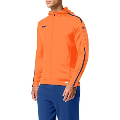 Imagen de JAKO Chándal para hombre de poliéster Striker 2.0 con capucha, color flame/azul marino, talla 4XL, M9419
