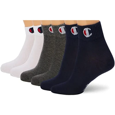 Imagen de Champion Core 6PP Quarter, Calcetines, para Unisex adulto, Azul (Marino), 39 42