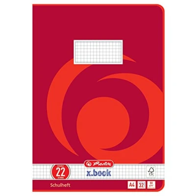 Imagen de Herlitz 340224 Cuaderno (A4, 32 hojas, línea 22, FSC Mix, 5 unidades)