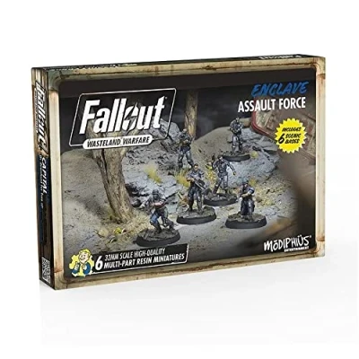 Imagen de Modiphius Entertainment Fallout Wasteland Warfare Enclave: Assault Force Miniatures Unpainted