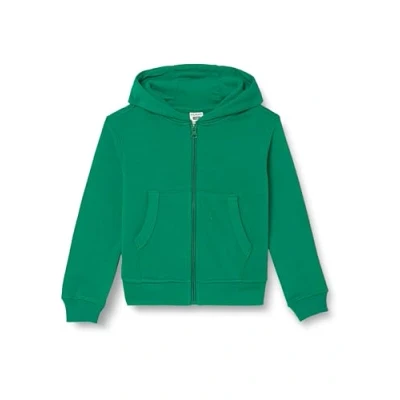 Imagen de Mukua Byron Kids, Sudadera niños con cremallera y capucha, color Kelly Green, Talla 9/11