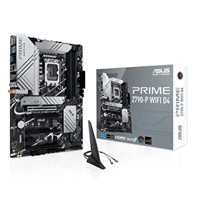 Imagen de ASUS PRIME Z790 P WIFI D4 Placa base Intel LGA 1700 ATX(PCIe 5.0, tres M.2, VRM de 14+1 fases, DDR4,LAN 2,5 Gb, Wi Fi 6, USB 3.2 Gen 2x2 tipo C,USB Gen2 C,Thunderbolt 4, Aura Sync)