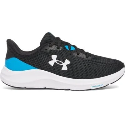 Imagen de Under Armour Charged Pursuit 4 Tenis para hombre, (003) Negro/Azul Eléctrico/Blanco, 45 EU