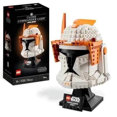 Imagen de LEGO Star Wars Casco del Comandante Clon Cody, Manualidades para Adultos, Película Las Guerras Clon, Regalo Coleccionable, Decoración Casa 75350