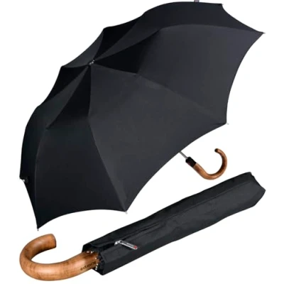 Imagen de Knirps Topmatic SL 828 SteelLine Paraguas plegable, color negro