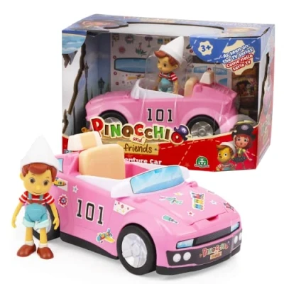 Imagen de Pinocchio Aventura Pinocho y Coche, M (Giochi Preziosi PNH04100)