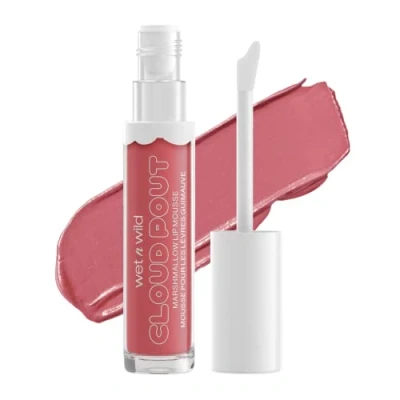 Imagen de wet n wild, Cloud Pout Marshmallow Lip Mousse, Barra de Labios Líquida Mate, Fórmula que no Reseca y Larga Duración con Aceite Argán, Aguacate Vitamina E, Madness