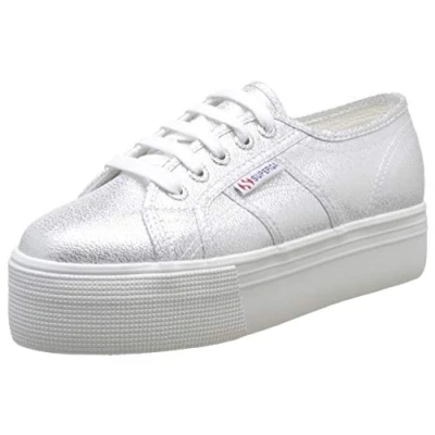 Imagen de Superga 2790 lamew, Zapatillas Mujer, Plateado Grey Silver 031, 42 EU