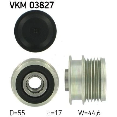 Imagen de SKF VKM 03827 Rueda Libre Alternador 44,6 MERCEDES BENZ: Vaneo, Clase A