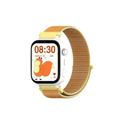 Imagen de DCU TECNOLOGIC Smartwatch para niños con Sistema Android Whatsapp Posicionamiento GPS Videollamadas Botón SOS Control Parental Color: Naranja