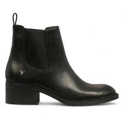 Imagen de Botines Chelsea de Cuero Clásicos Negros Para Mujer Windsorsmith Reemplazar